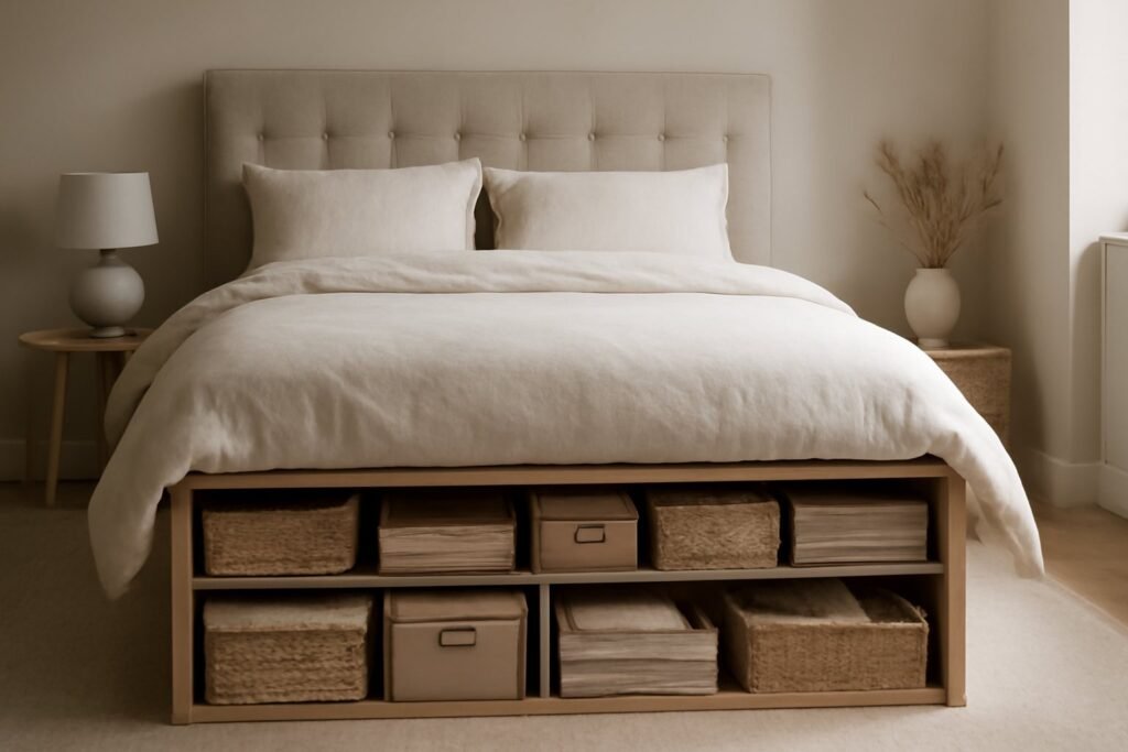 10 unfassbar clevere Stauraum-Ideen unterm Bett
