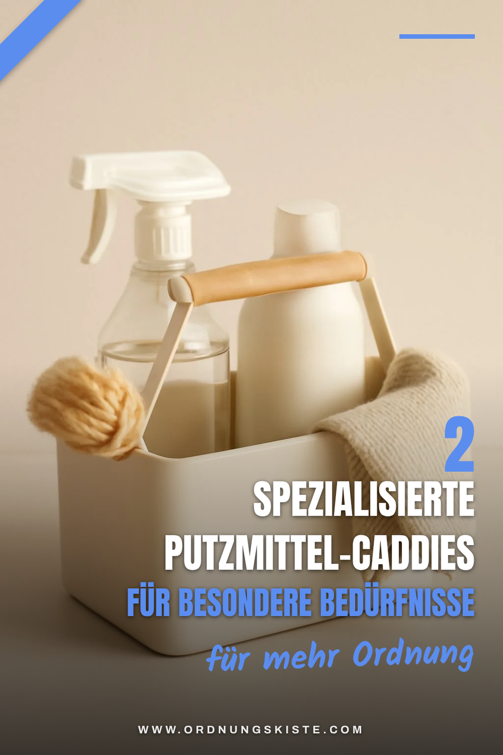 Funktionale Putzmittel-Caddy für spezielle Anwendungen