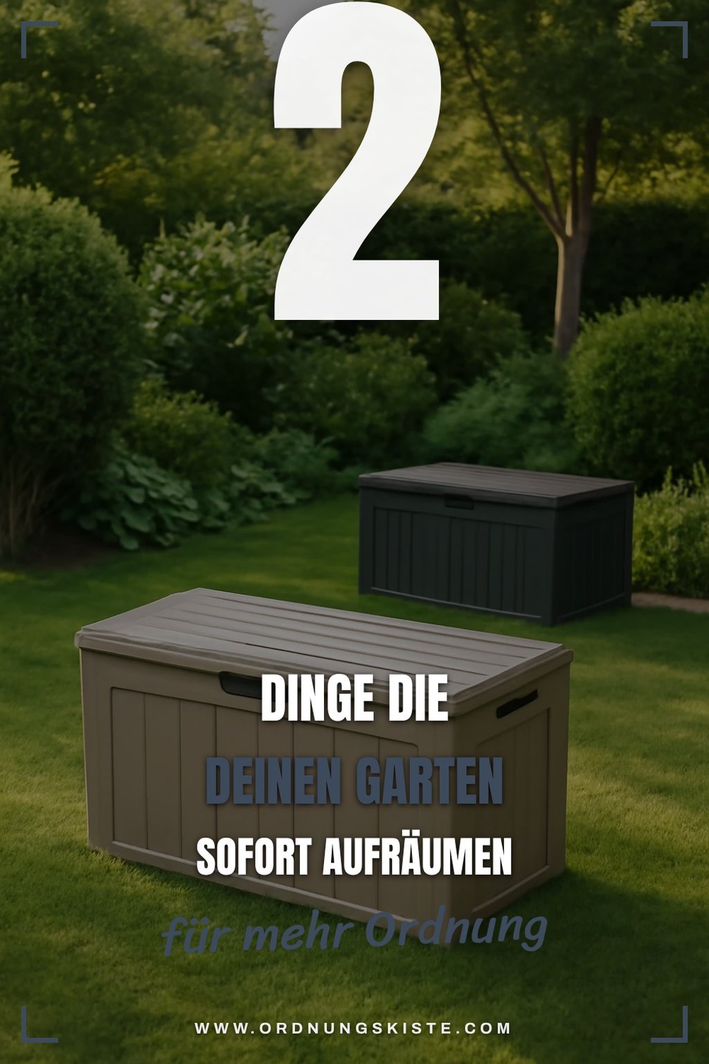 So findest du die besten Aufbewahrungsboxen für deinen Garten
