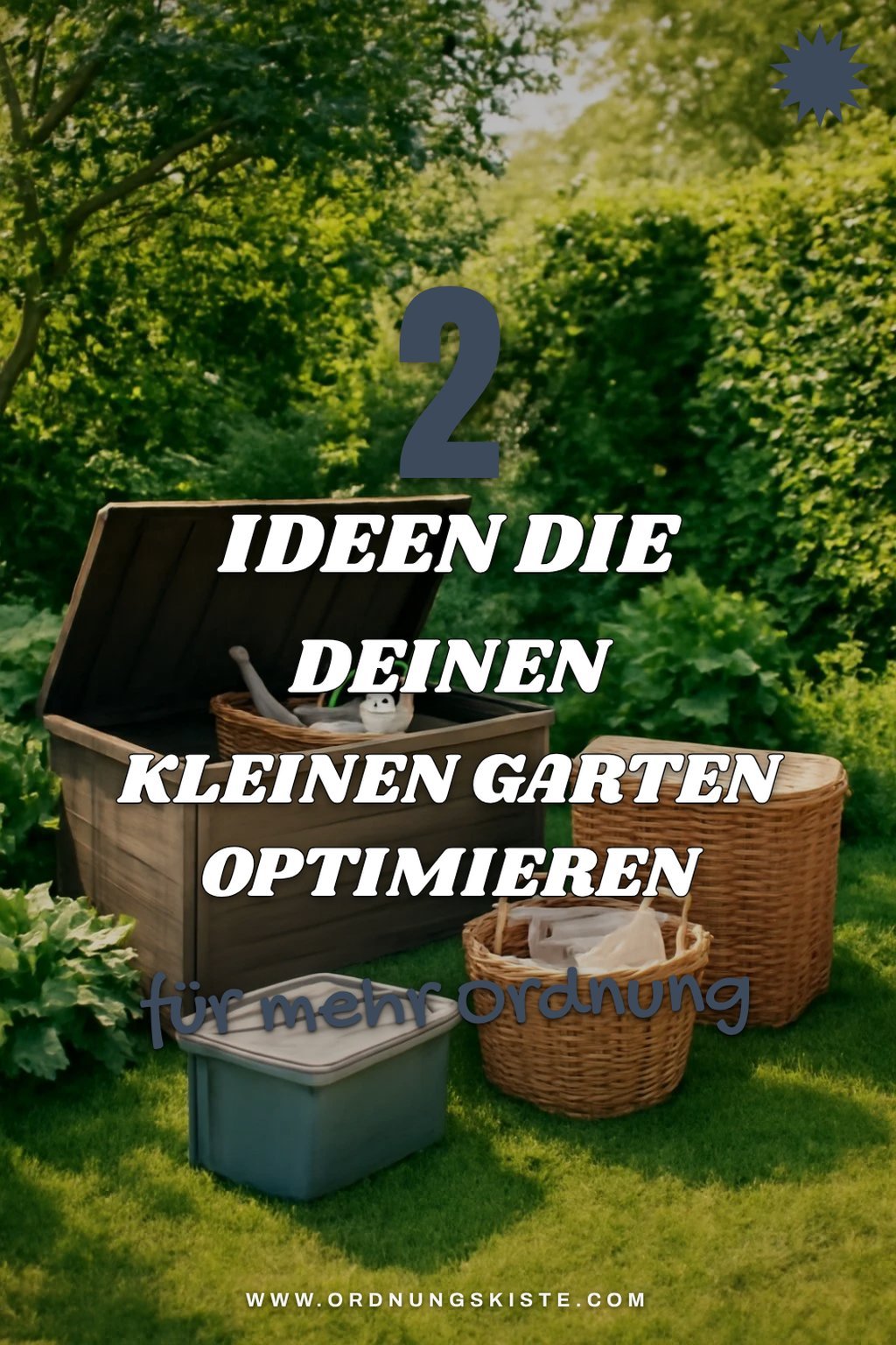 Einfache Aufbewahrungslösungen für kleine Gärten