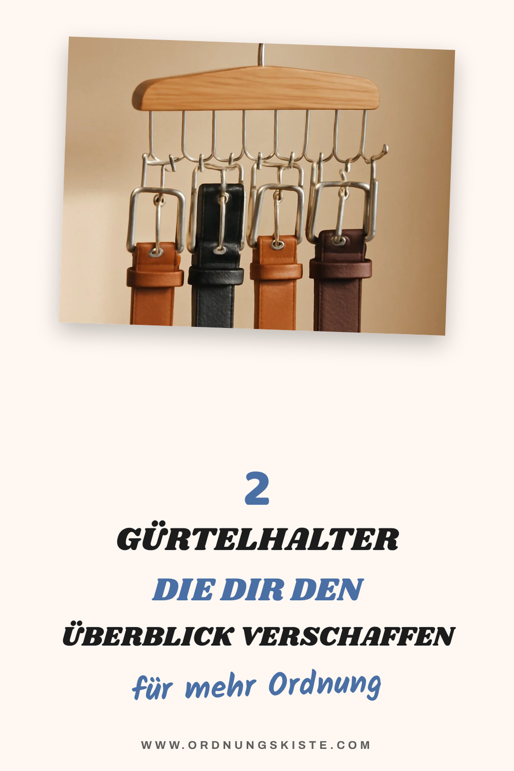 Gürtelhalter für den perfekten Überblick
