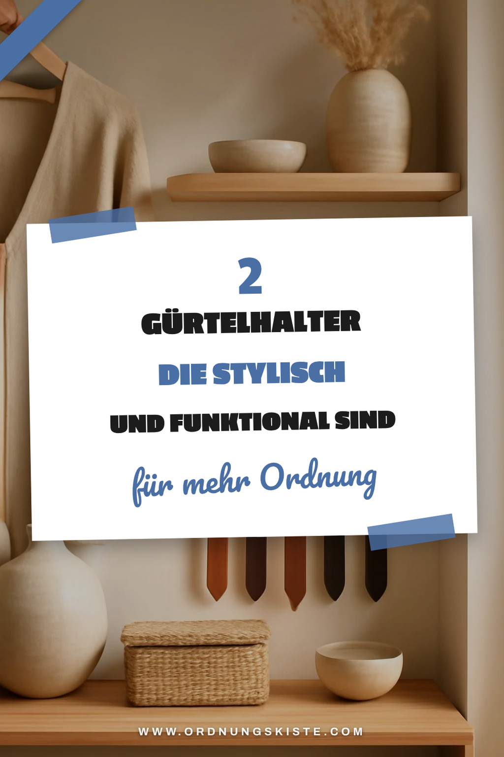 Innovative Gürtelhalter für mehr Stil