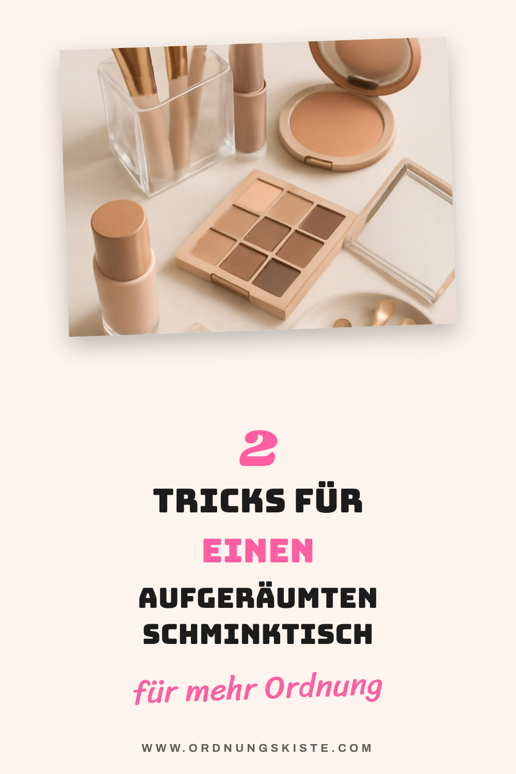 Wie du deinen Schminktisch mit Fächern optimal nutzt