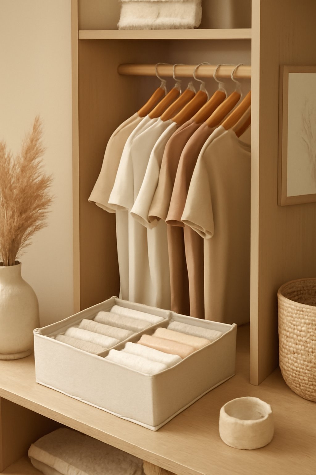 5 clevere Kleiderschrank-Organizer für T-Shirts, 10 Stück