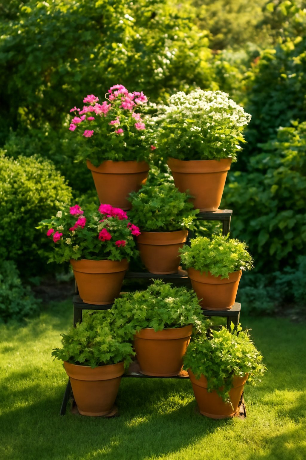 8 blumentreppen für aussen, die deinen Garten verschönern — blumentreppen aussen