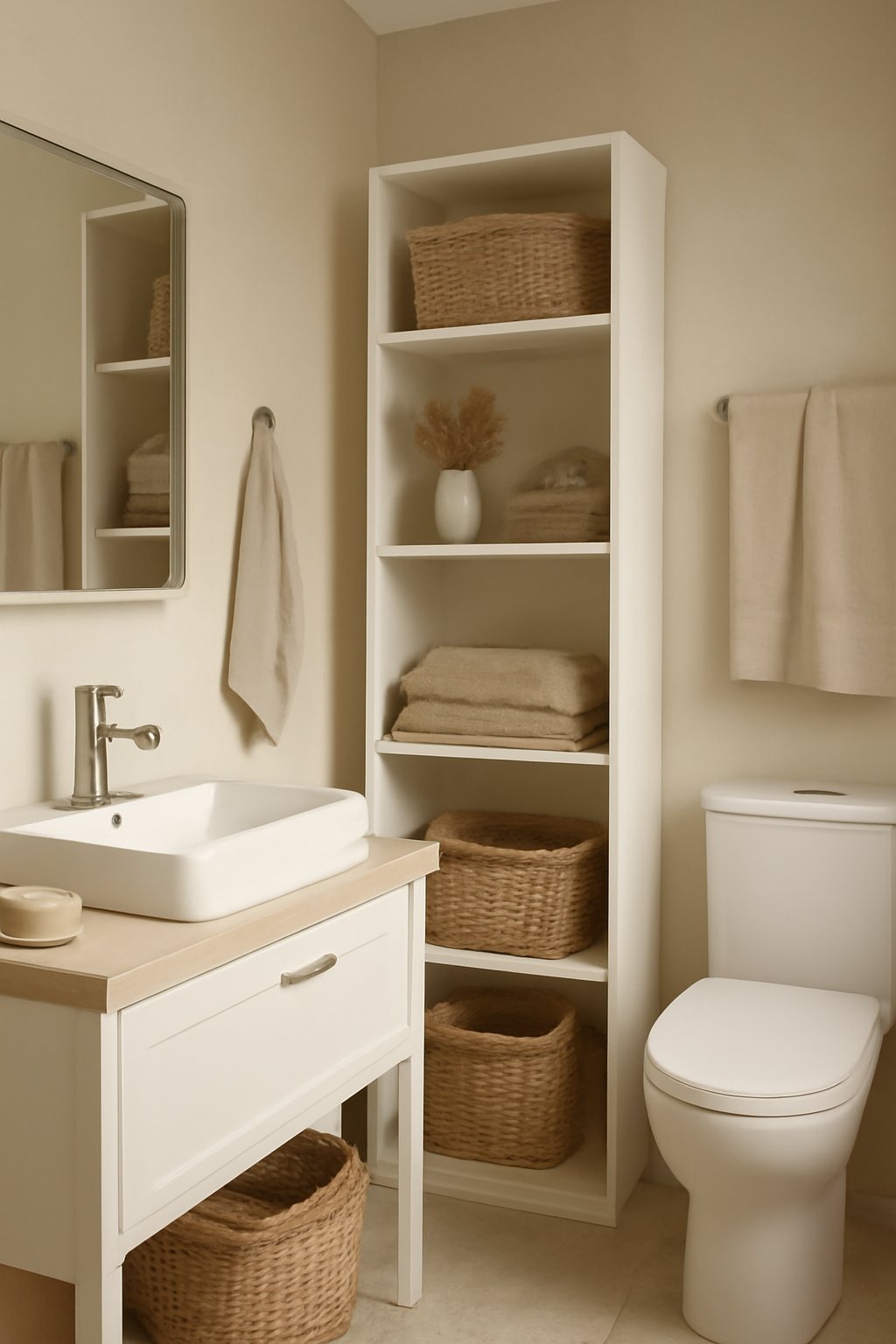 Platzsparende Ideen für kleine Badezimmer