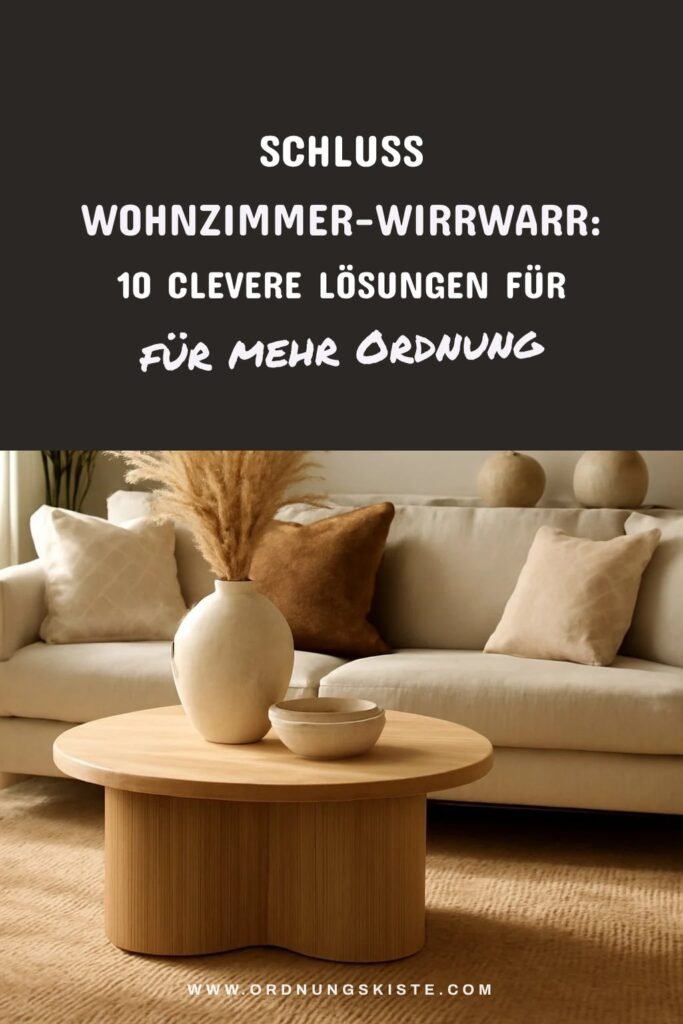 Schluss Wohnzimmer-Wirrwarr: 10 clevere Lösungen für Ordnung