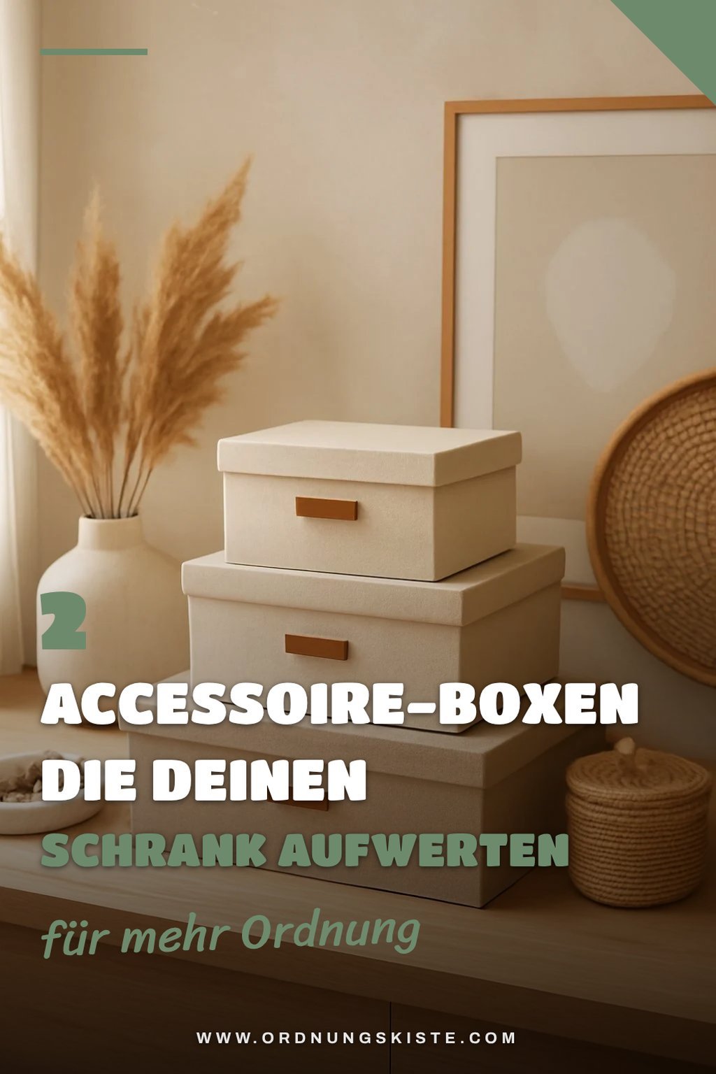 Stylische Schrankboxen für Accessoires