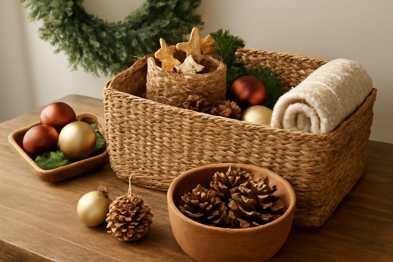 Adventsdeko Kisten beschriften System