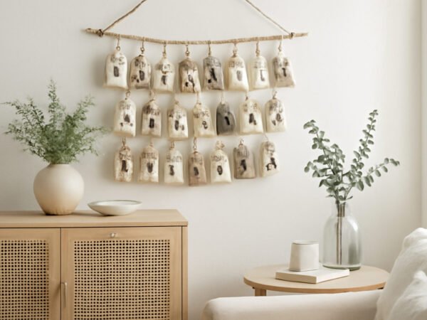 Adventskalender Aufhängung ohne bohren Ideen