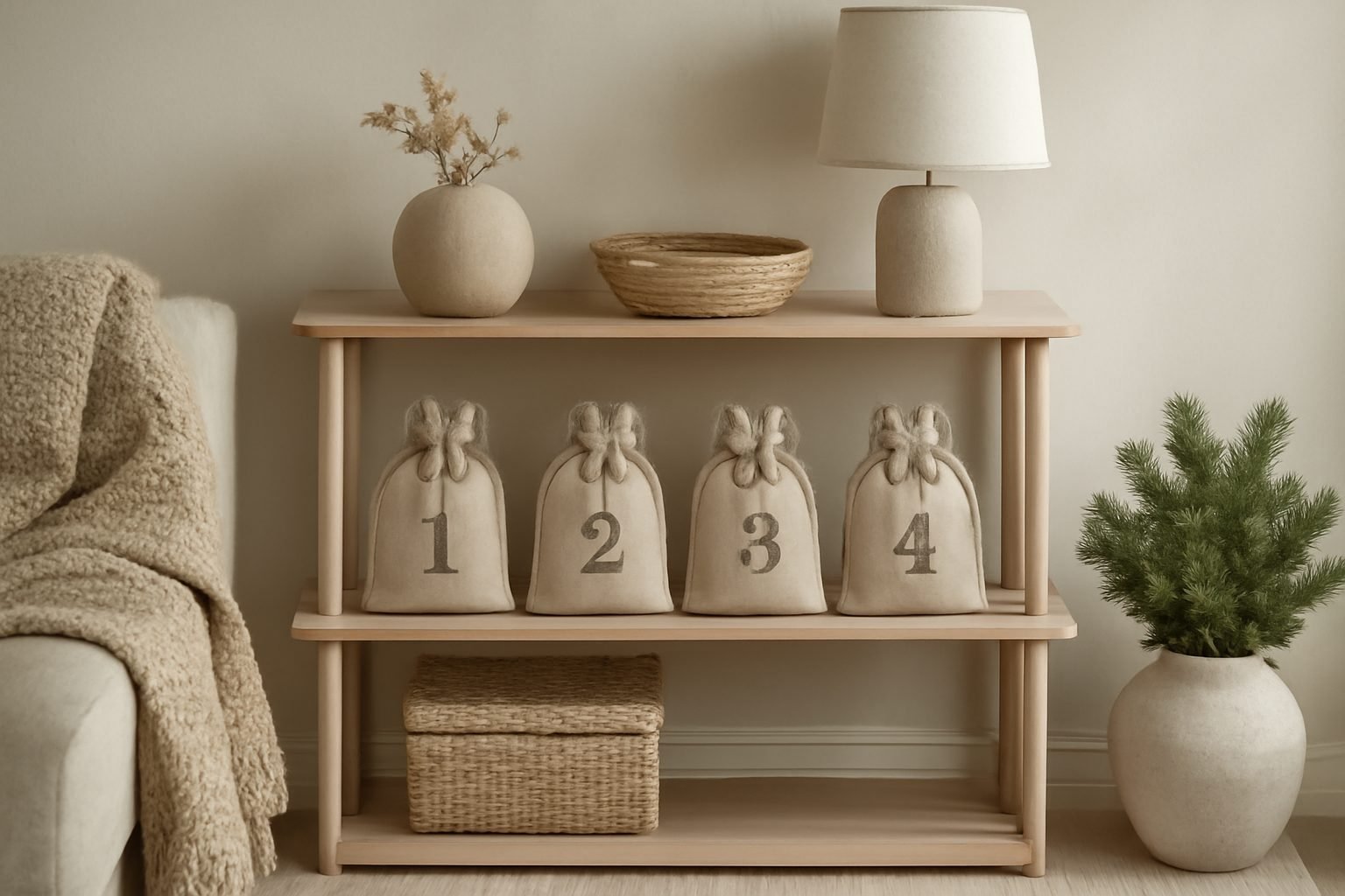Adventskalender Säckchen waschen und lagern