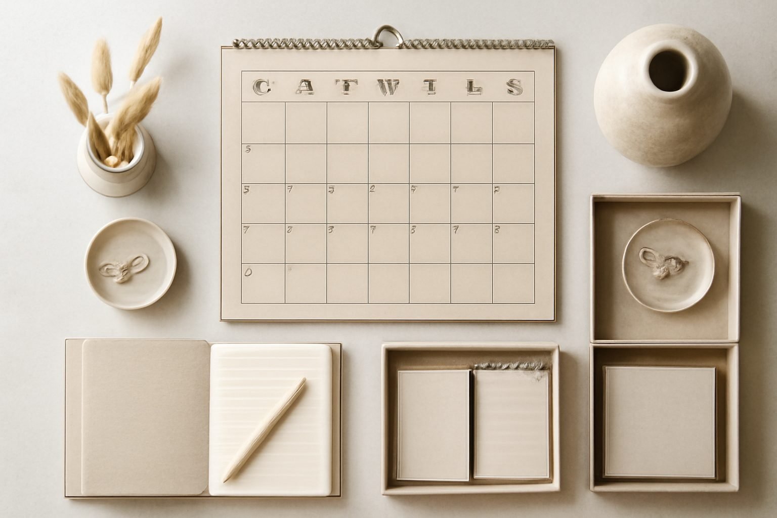 Alte Kalender und Planer aussortieren