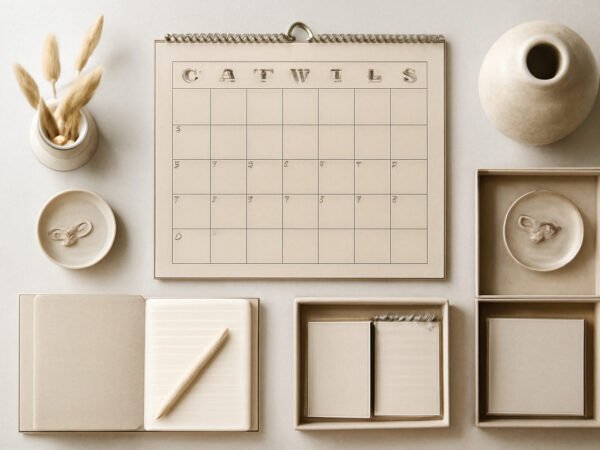 Alte Kalender und Planer aussortieren