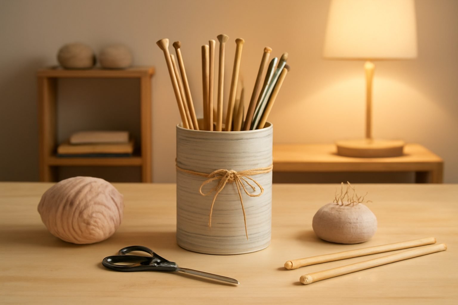 Aufbewahrung Stricknadeln DIY ohne Vorkenntnisse