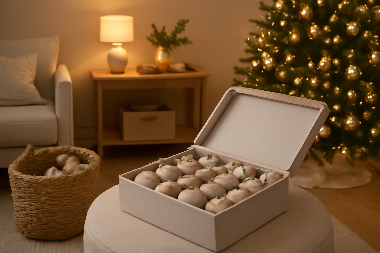 Aufbewahrungsbox für Weihnachtskugeln Ikea