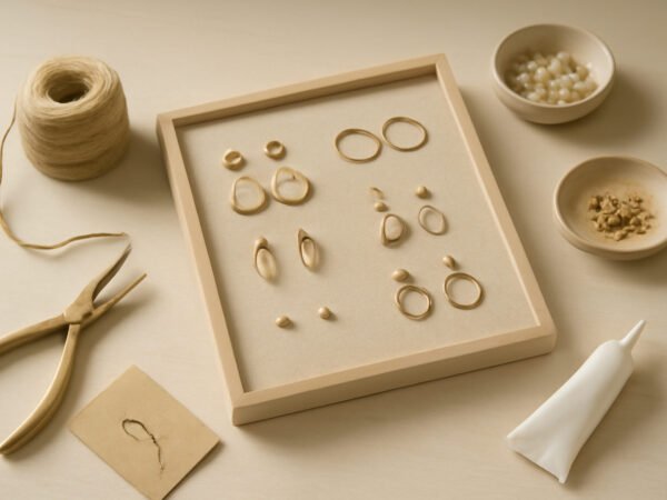 DIY Aufbewahrung Ohrringe — der Weg zum Ergebnis