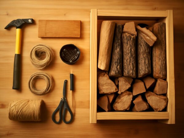 Feuerholz Aufbewahrung DIY — so geht es richtig