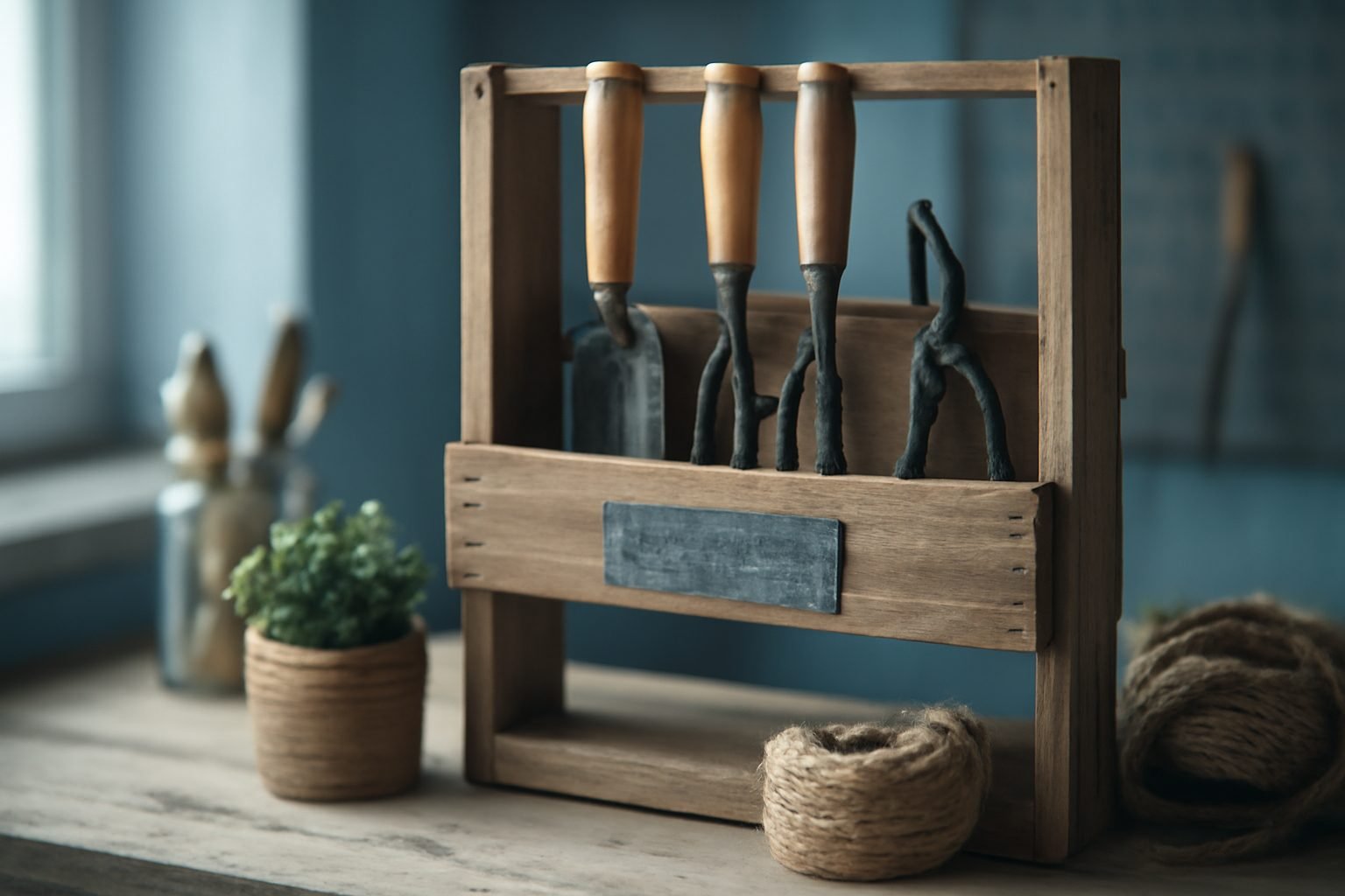 Gartenwerkzeug Aufbewahrung DIY in 6 Schritten