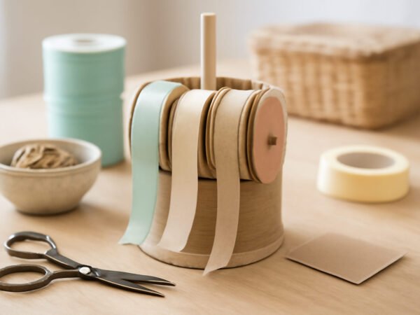 Geschenkband Aufbewahrung DIY — der Weg zum Ergebnis