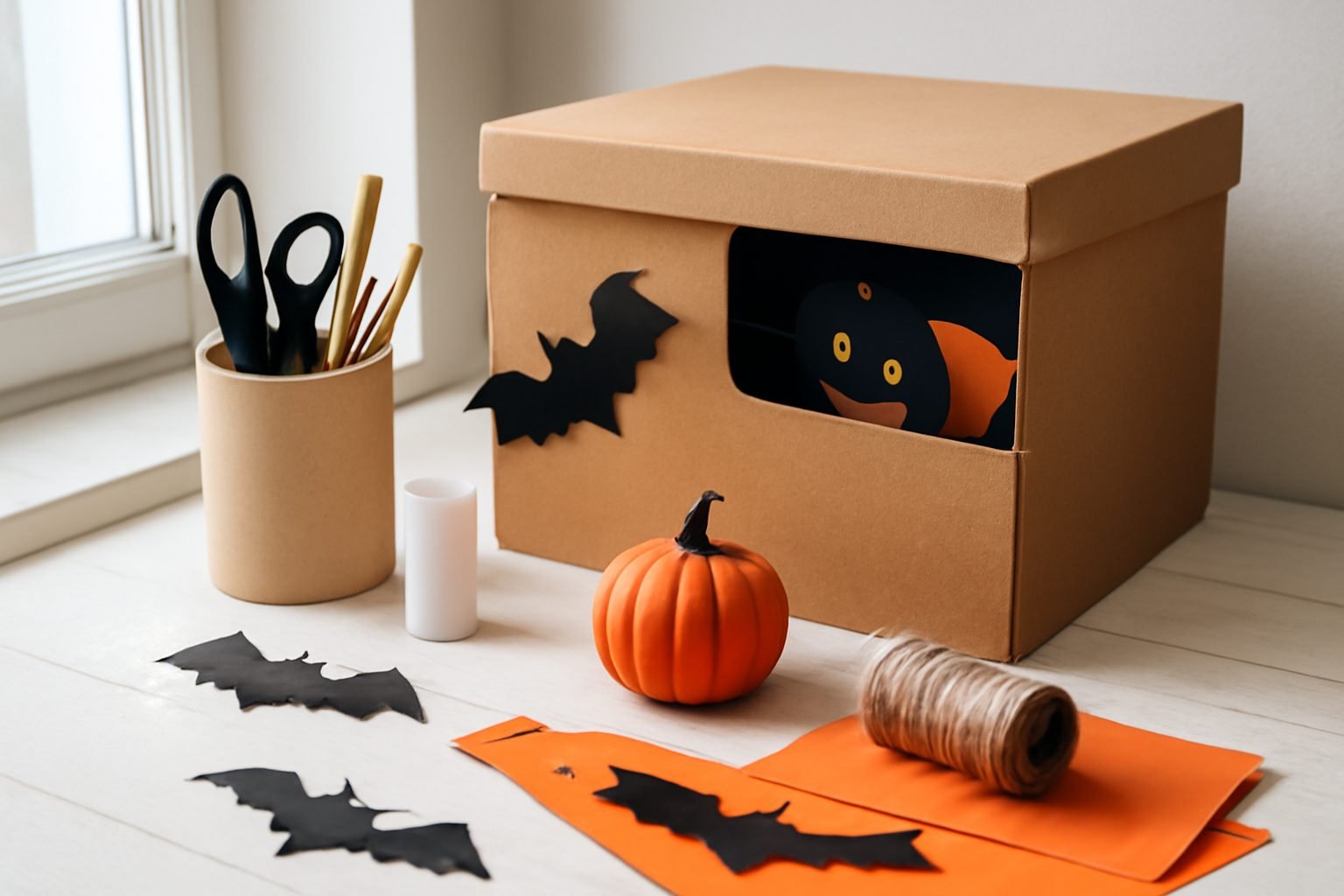 Halloween basteln Dekoration aufbewahren ohne Vorkenntnisse