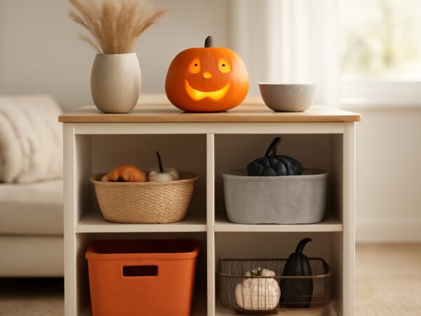 Halloween basteln Dekoration platzsparend verstauen