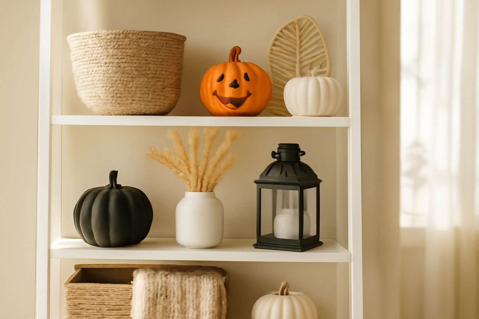 Halloween basteln Dekoration sortieren und lagern