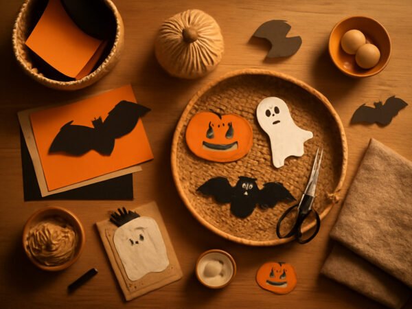 Halloween Bastelprojekte mit Kindern organisieren