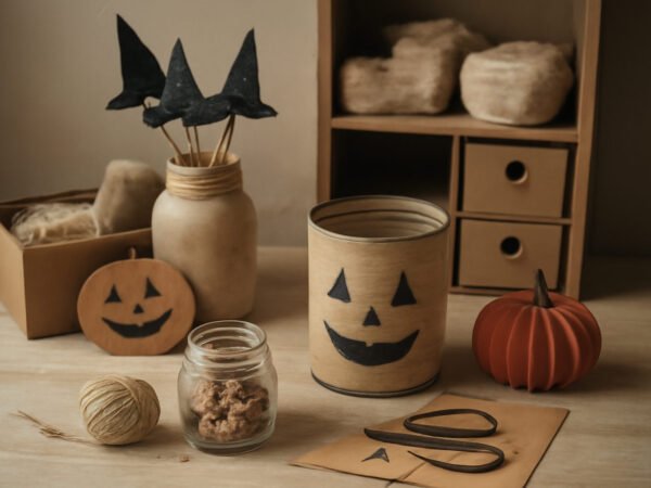 Halloween Deko Upcycling statt Neukauf in 6 Schritten