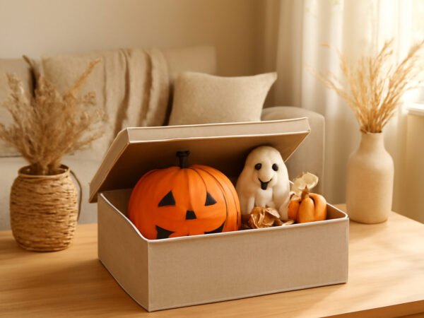 Halloween Fensterbilder Flach aufbewahren in 6 Schritten