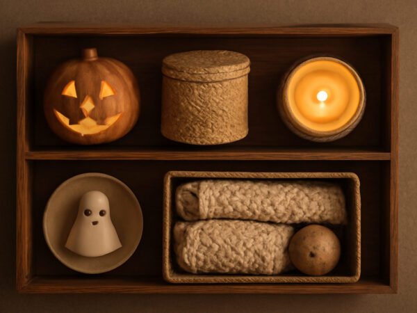 Halloween Kerzen und Teelichter sortieren ohne Vorkenntnisse