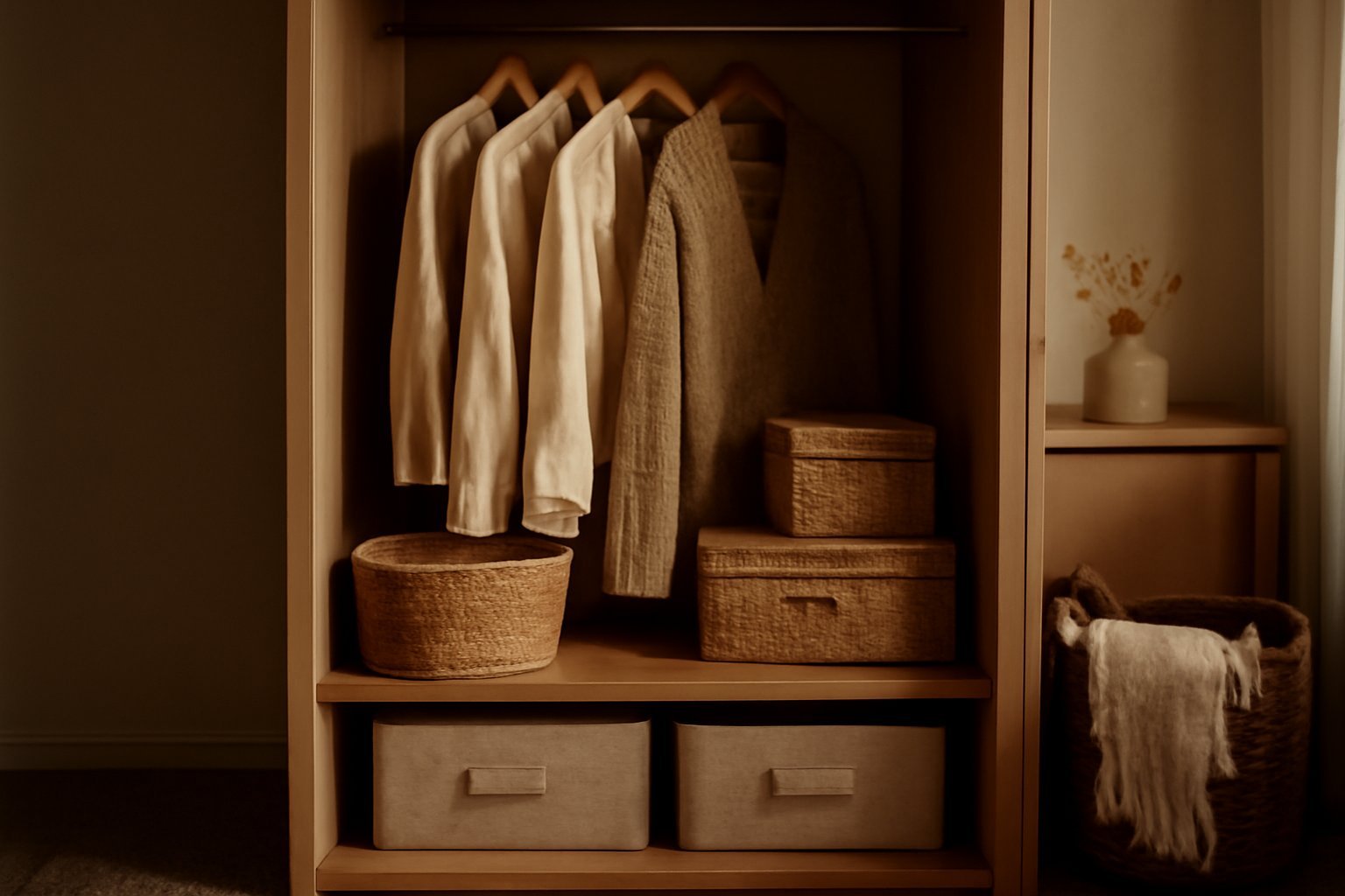 So gestalten natürliche Materialien deinen Kleiderschrank