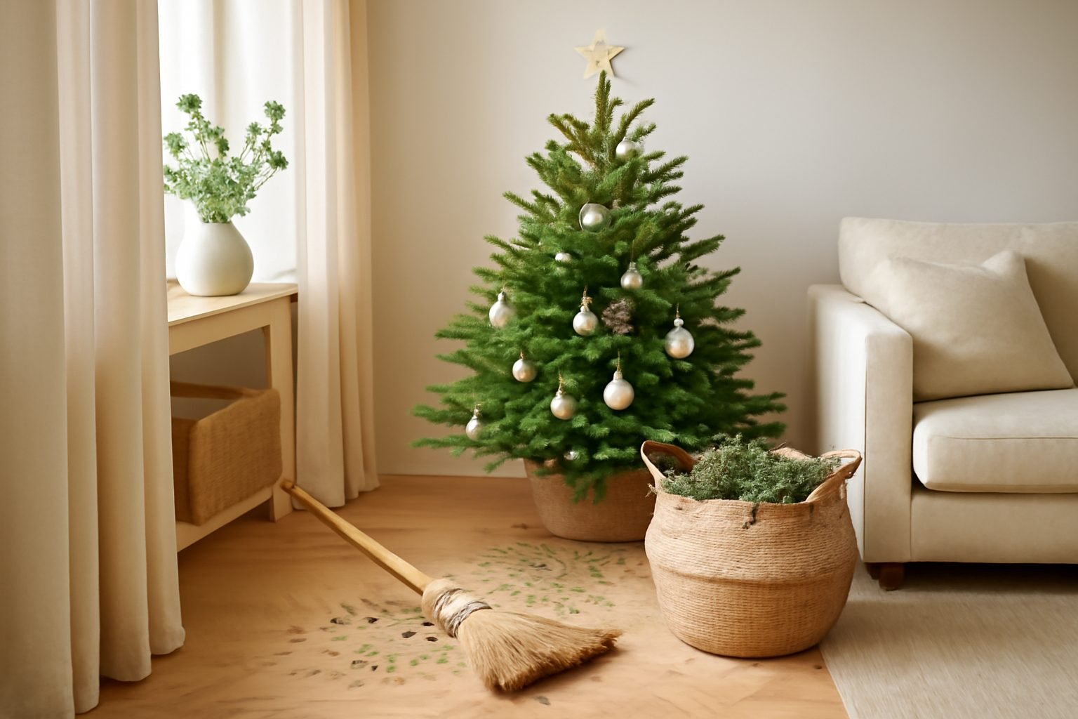 Weihnachtsbaum Nadeln aufräumen Tipps in 6 Schritten
