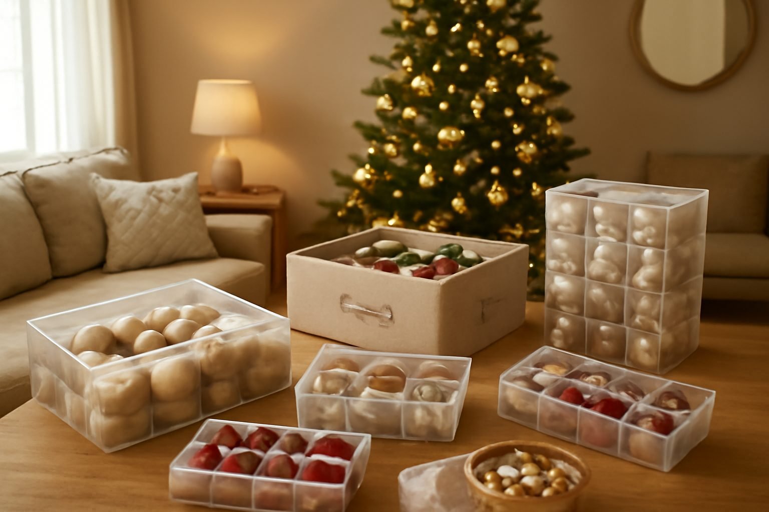 Weihnachtsbaumschmuck Sortiert aufbewahren in 6 Schritten