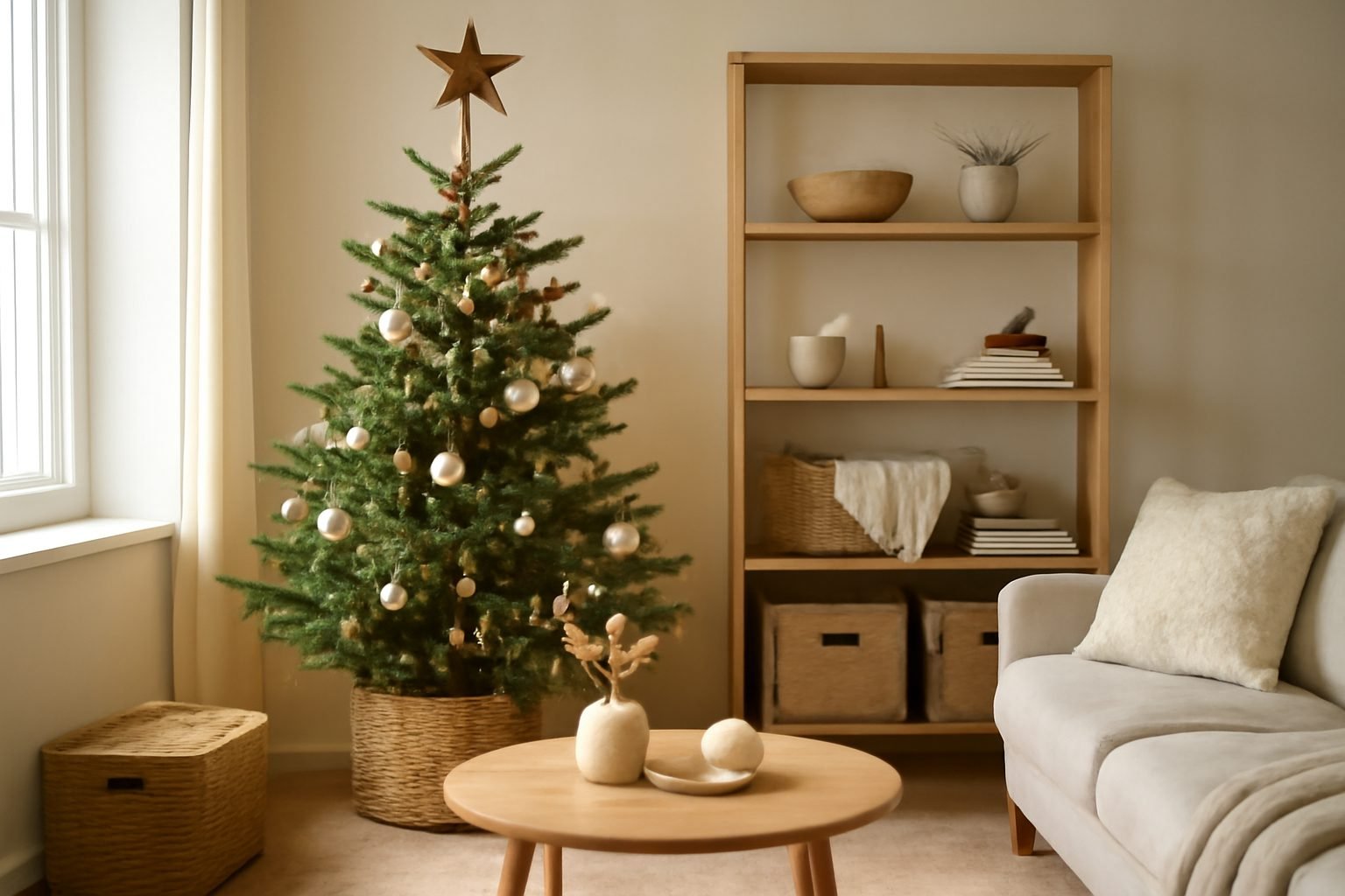 Weihnachtsdeko für kleine Wohnungen Stauraum