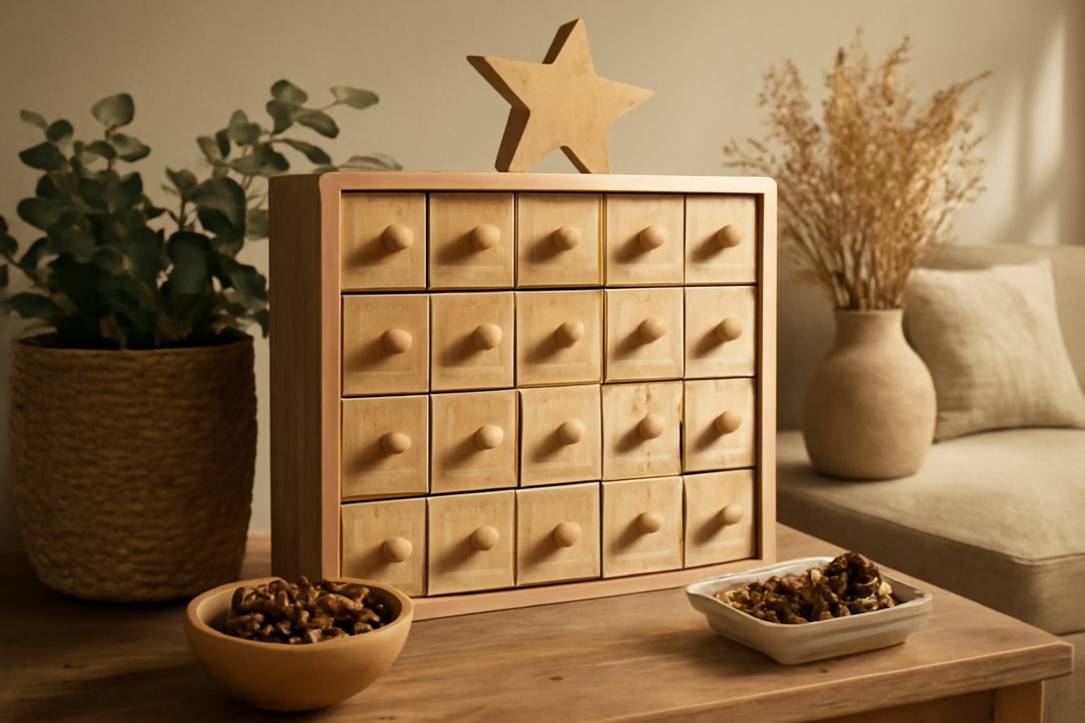 Wiederverwendbaren Adventskalender selber machen