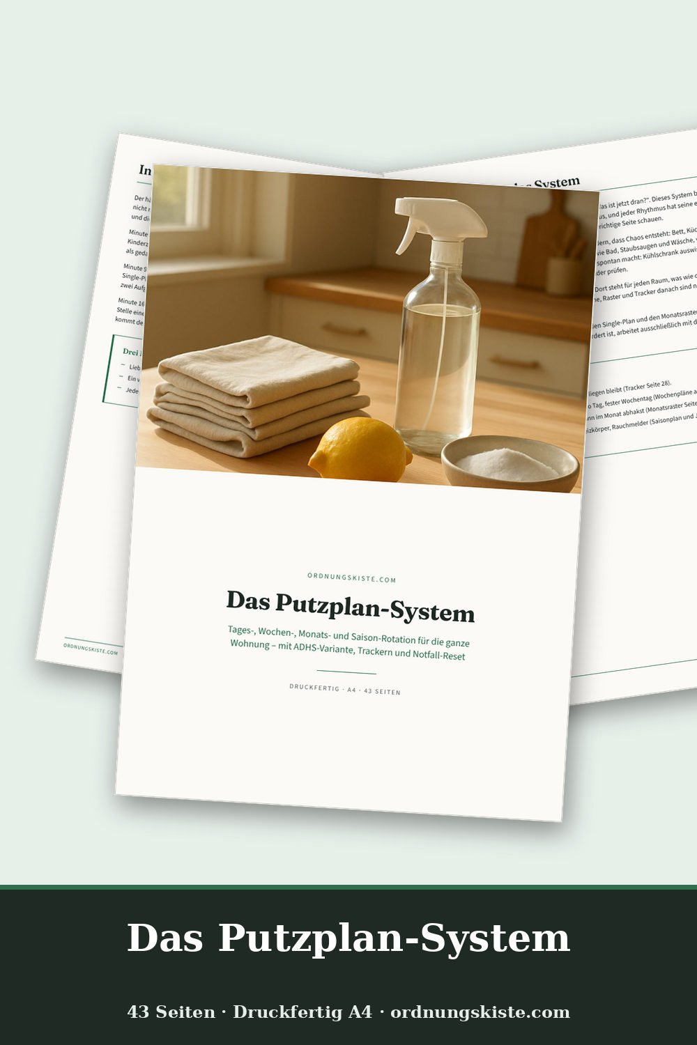 Das Putzplan-System – Vorschau Seite 1