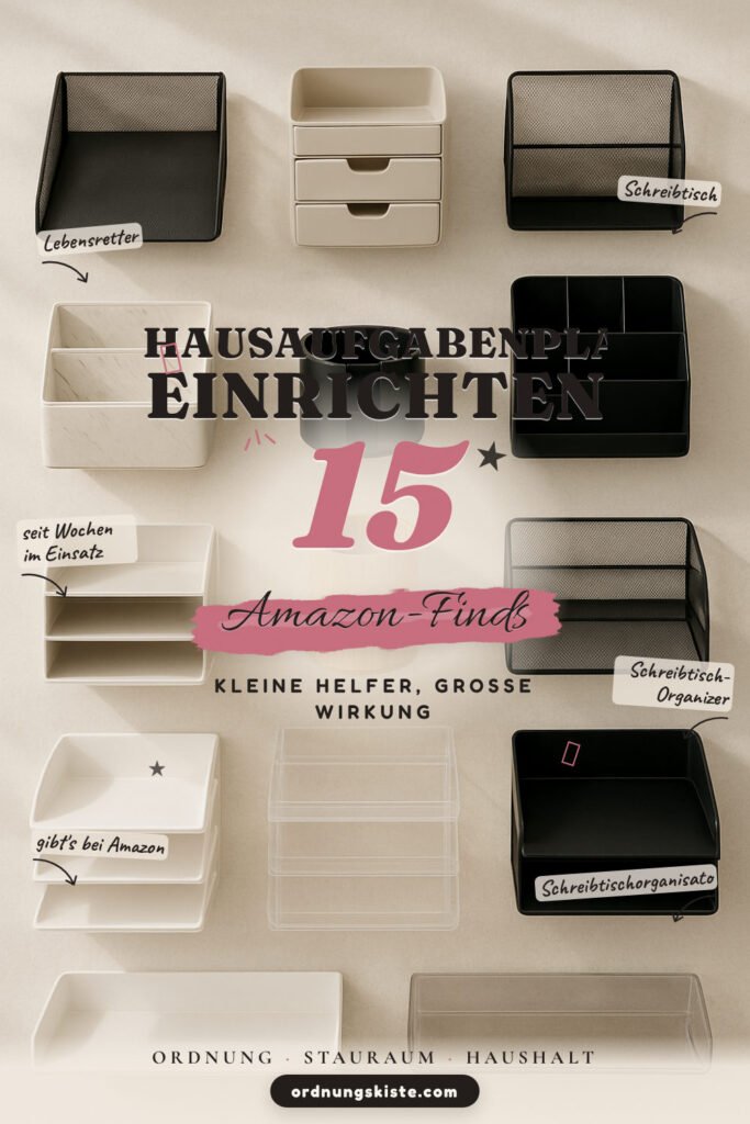 Hausaufgabenplatz einrichten: 15 Amazon-Finds, mehr Ordnung