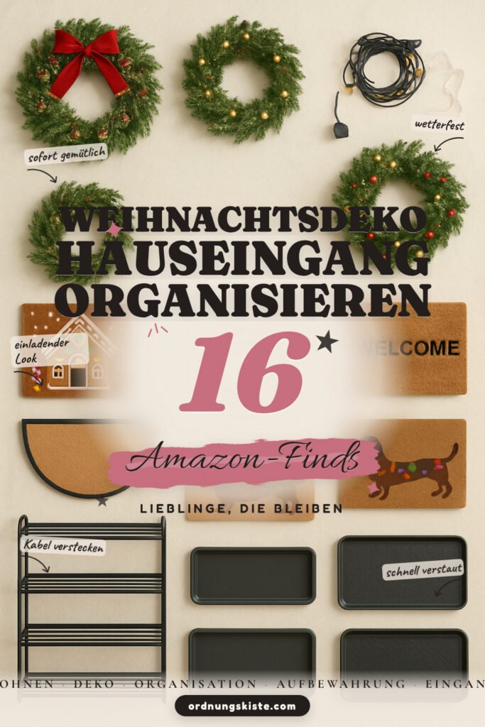 Weihnachtsdeko Hauseingang organisieren: 16 Amazon-Finds, aufgeräumt