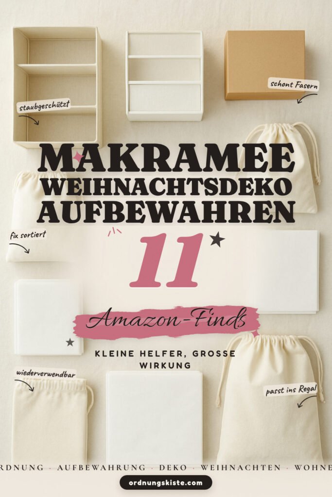 Makramee-Weihnachtsdeko aufbewahren: 11 Amazon-Finds, staubfrei