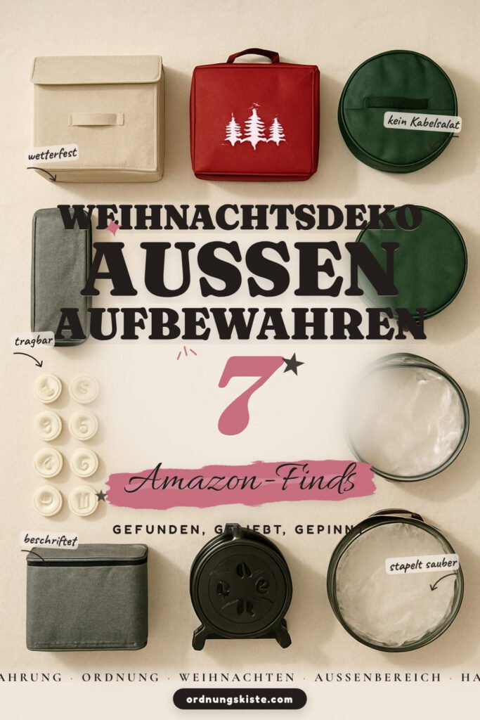 Weihnachtsdeko außen aufbewahren: 7 Amazon-Finds, trocken verstaut
