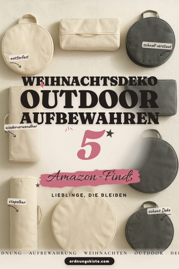 Weihnachtsdeko outdoor aufbewahren: 5 Amazon-Finds, wetterfest