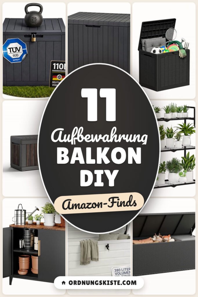 Aufbewahrung Balkon DIY: 11 Amazon-Finds, Ordnung auf kleinem Raum
