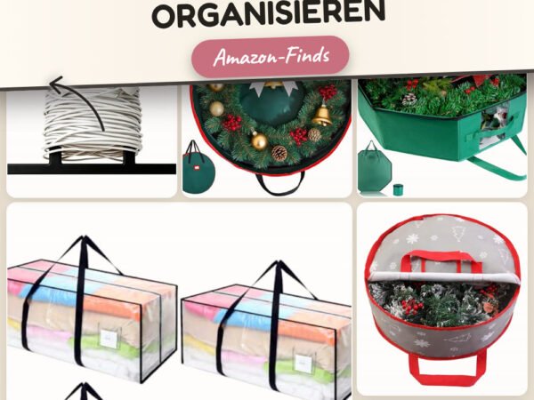 Weihnachtsdeko außen organisieren: 10 Amazon-Finds, alles griffbereit