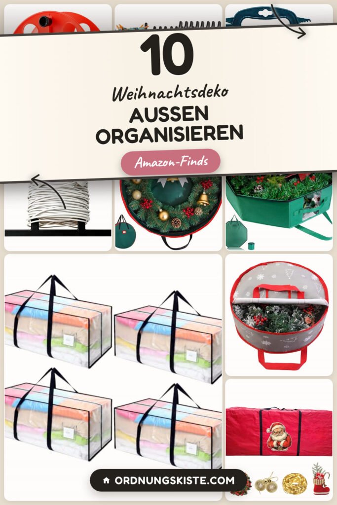 Weihnachtsdeko außen organisieren: 10 Amazon-Finds, alles griffbereit