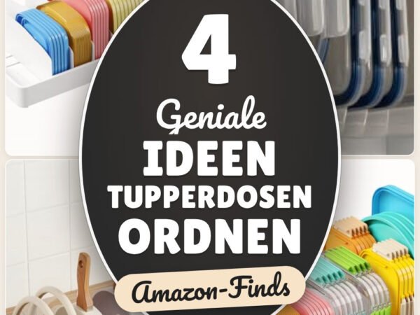 Geniale Ideen Tupperdosen ordnen: 4 Amazon-Finds, Deckel im Griff