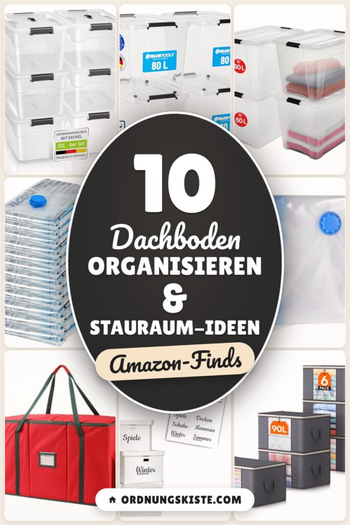 Dachboden organisieren & Stauraum-Ideen: 10 Amazon-Finds, mehr Platz