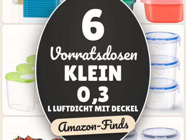 Vorratsdosen klein 0,3 l luftdicht mit Deckel: 6 Amazon-Finds