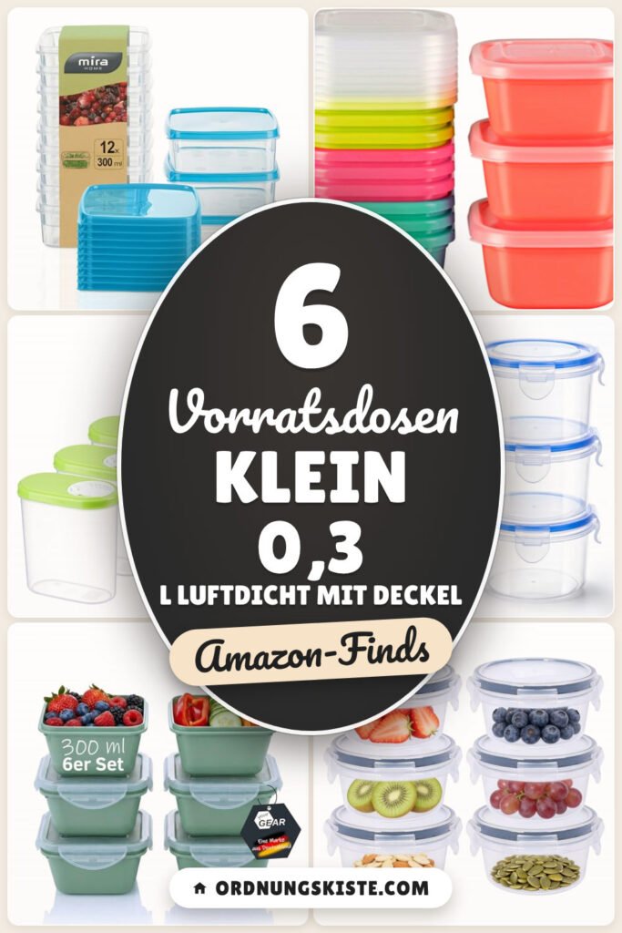 Vorratsdosen klein 0,3 l luftdicht mit Deckel: 6 Amazon-Finds
