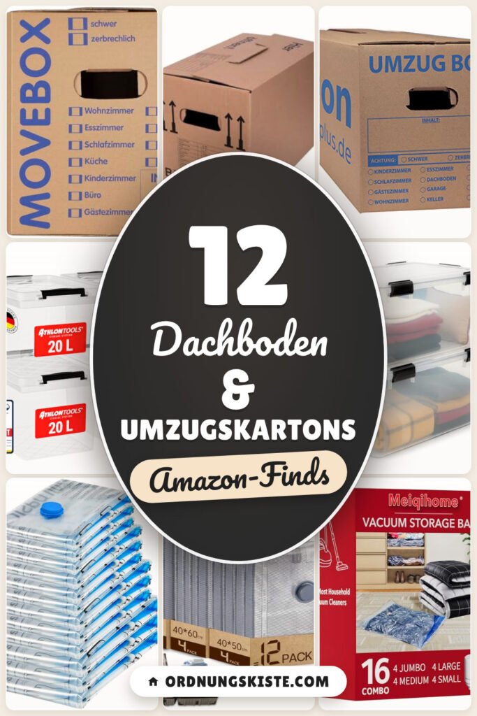 Dachboden & Umzugskartons: 12 Amazon-Finds, alles sortiert