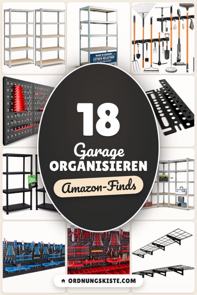 Garage organisieren: 18 Amazon-Finds, Regalsystem-Ideen